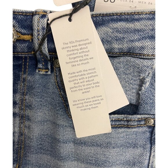 Stradivarius Womens Skinny Jeans EU 36 US 4 High Waist Blue Denim 4858/747 NWT - Picture 10 of 16